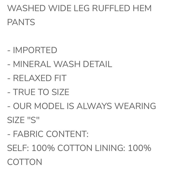 Oli & Hali Light Blue Wide-Leg Pants NWOT. Never worn. - Picture 4 of 4